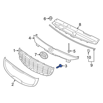 Kia OE - Front License Plate Bracket Screw