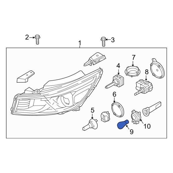 Kia OE 1864428087L Front Turn Signal Light Bulb