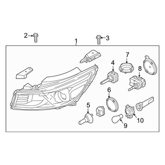 Kia OE - Front Lamps - Headlamp Components (HID)