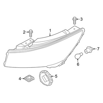 Kia OE - Front Lamps - Headlamp Components (LED)