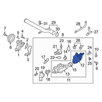 Kia OE - Lower Engine Coolant Thermostat Housing