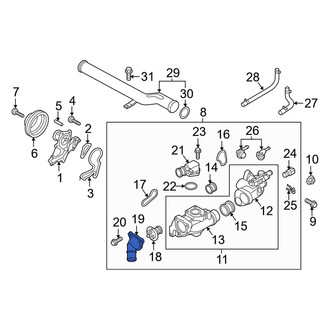 Kia OE - Upper Engine Coolant Thermostat Housing