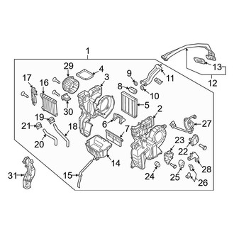 Kia OE - Air Conditioner & Heater - Rear Evaporator