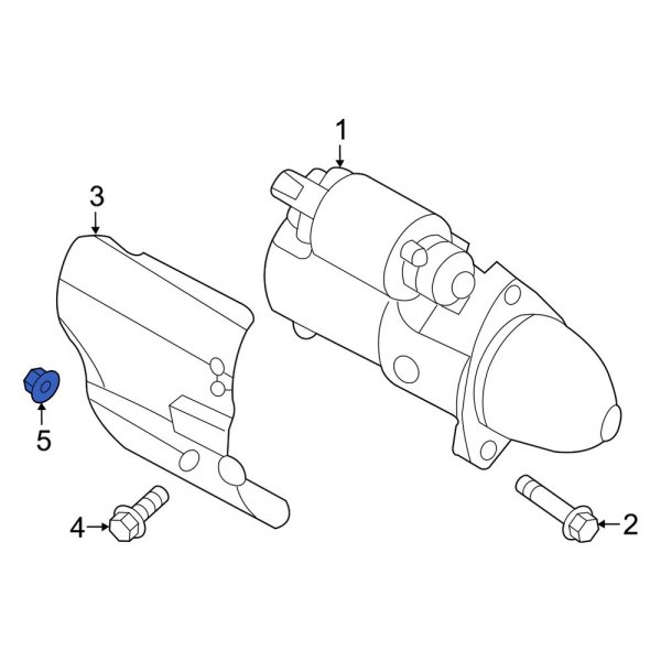 Starter Heat Shield Nut