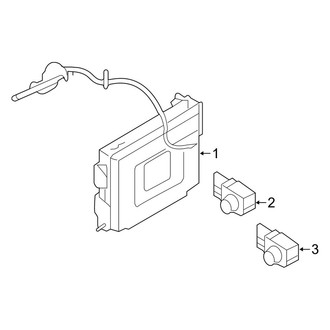 Kia OE - Electrical Components (Park Sensors), (EX / L / LX / SX / SX Limited)