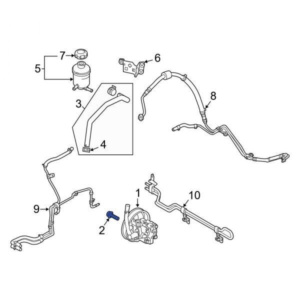 Power Steering Pump Mounting Bolt