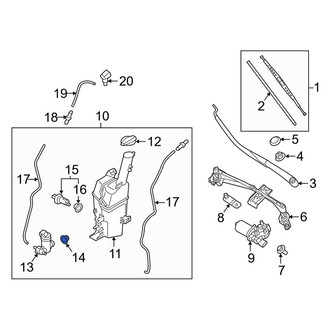 Kia OE - Windshield Washer Pump Grommet