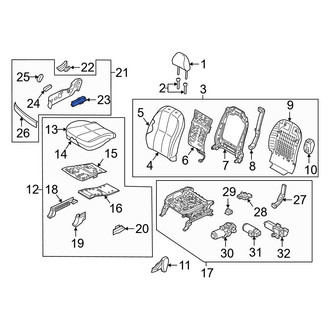 Kia OE - Front Right Power Seat Switch