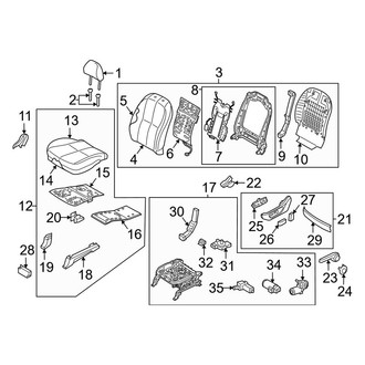 Kia OE - Front Left Seat Cushion Foam