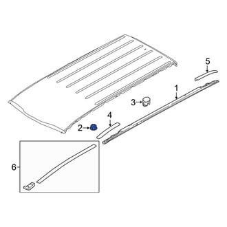 Kia OE - Roof Luggage Carrier Side Rail Nut