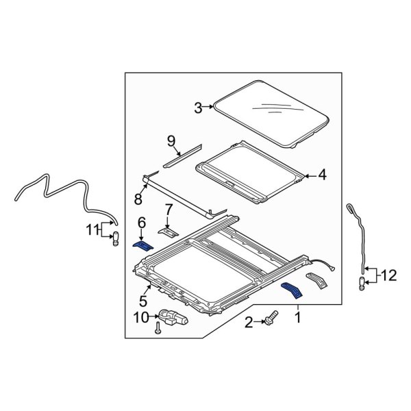 Sunroof Frame Bracket