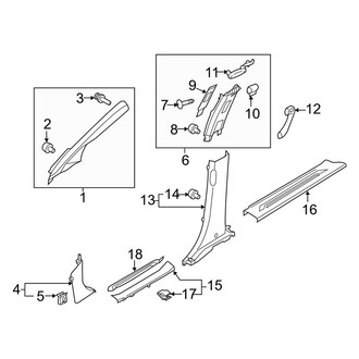 Kia OE - Pillars, Rocker & Floor - Interior Trim