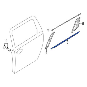 Kia OE - Left Door Belt Molding