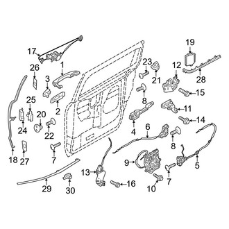 Kia OE - Side Loading Door - Lock & Hardware