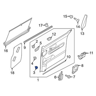 Kia OE - Liftgate Finish Panel Clip
