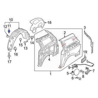Kia OE - Windshield Molding Rivet