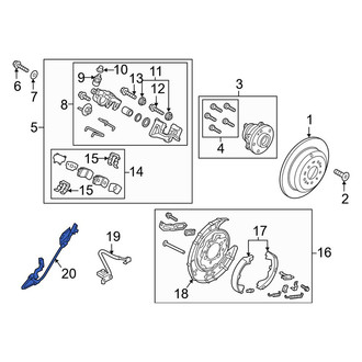 Kia OE - Rear Left ABS Wheel Speed Sensor Wiring Harness