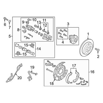Kia OE - Rear Suspension - Brake Components