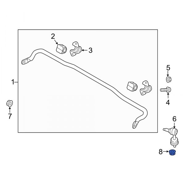 Suspension Stabilizer Bar Link Nut