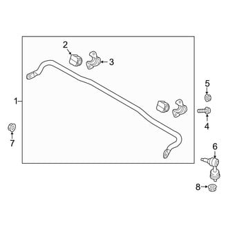 Kia OE - Rear Suspension - Stabilizer Bar & Components