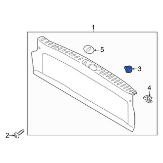 Kia OE - Liftgate Trim Scuff Plate Clip