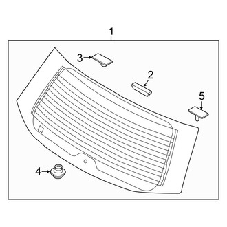 Kia OE - Lift Gate - Glass