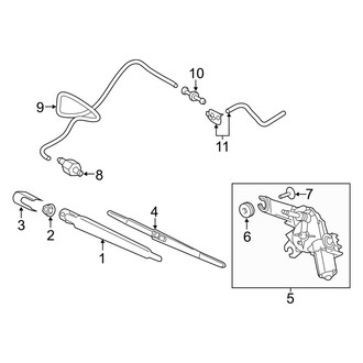 Kia OE - Lift Gate - Wiper & Washer Components