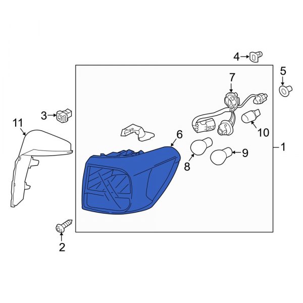 Tail Light Housing