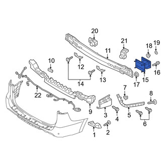 Kia OE - Rear Left Bumper Impact Bar Bracket