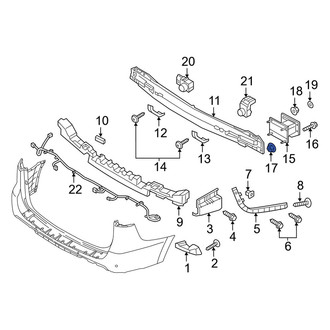 Kia OE - Bumper Impact Bar Nut