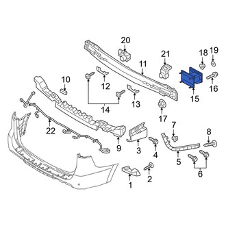 Kia OE - Right Bumper Impact Bar Bracket