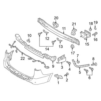 Kia OE - Rear Bumper - Bumper & Components (Mounts & Electrical), (SXL)
