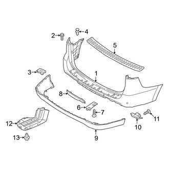 Kia OE - Rear Bumper - Bumper & Components (Bumper & Trim, W/O Premium Package)