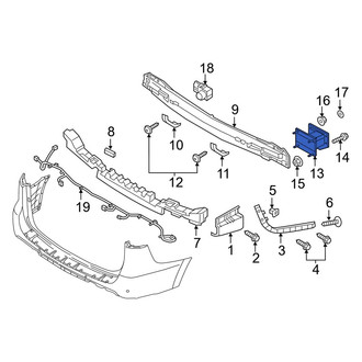 Kia OE - Rear Right Bumper Impact Bar Bracket