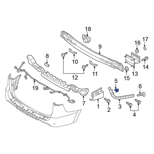 Bumper Cover Retainer