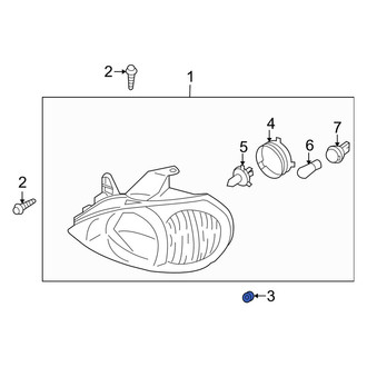 Kia OE - Headlight Mounting Nut