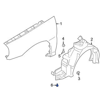 Kia OE - Fender Liner Retainer