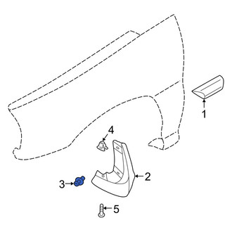 Kia OE - Mud Flap Clip