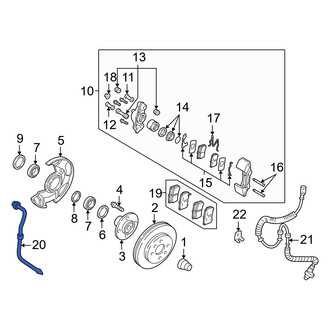 Kia OE - Front Brake Hydraulic Hose