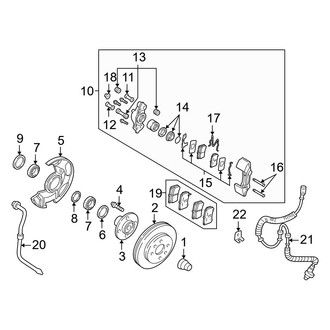 Kia OE - Front Suspension - Brake Components