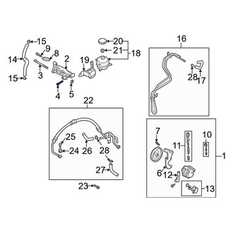 Kia OE - Power Steering Pump Mounting Bolt