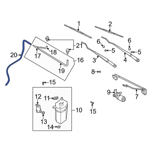 Windshield Washer Hose