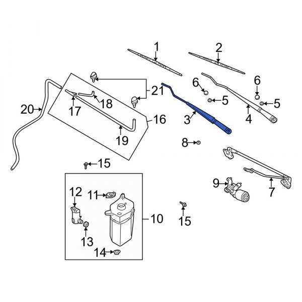 Windshield Wiper Arm