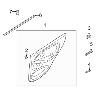 Kia OE - Rear Door - Interior Trim (Sedan)