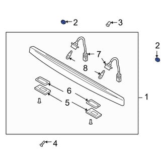Kia OE - License Plate Light Assembly Nut