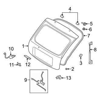 Kia OE - Lift Gate - Gate & Hardware (Cinco)