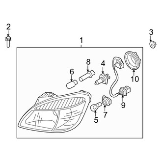 Kia OE - Front Lamps - Headlamp Components