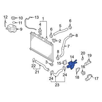 Kia OE - Upper Engine Coolant Thermostat Housing
