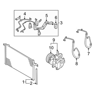 Kia OE - Air Conditioner & Heater - Condenser, Compressor & Lines