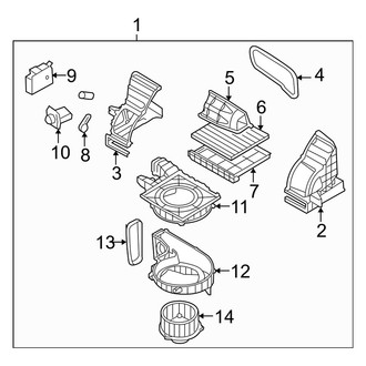 Kia OE - Air Conditioner & Heater - Blower Motor & Fan (Base / LX / SX)